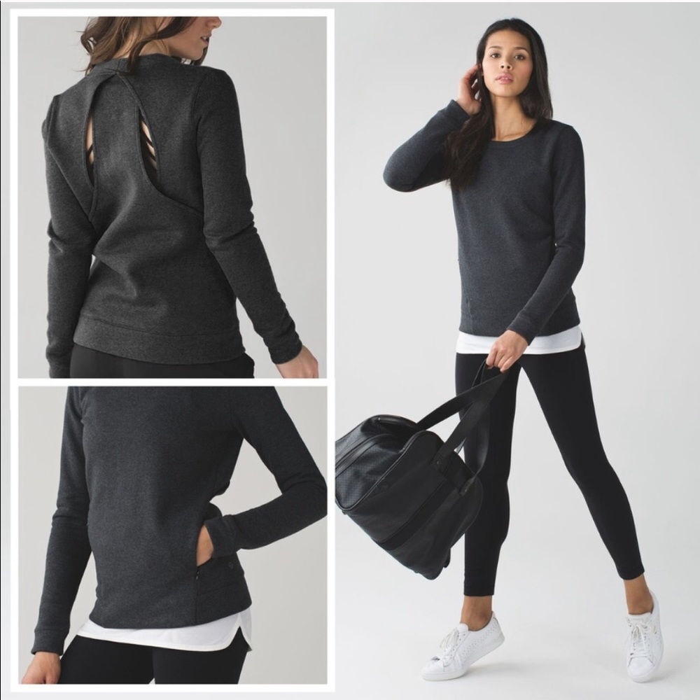 Lululemon go endeavor pullover cutout sweatshirt